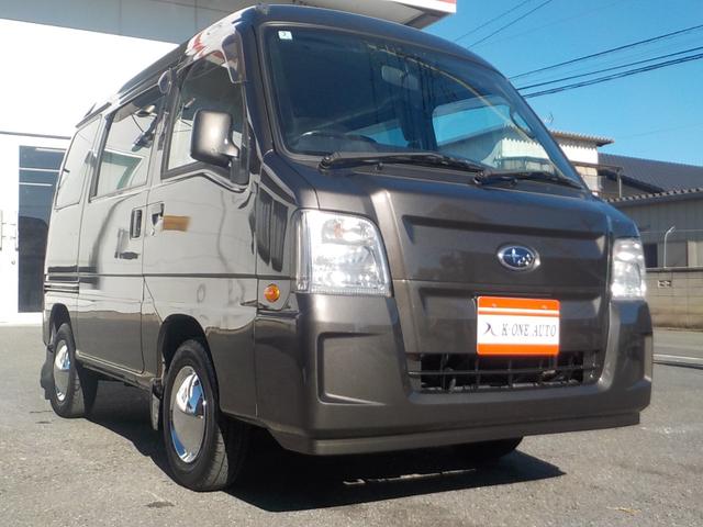 サンバーバン ＶＢ　２ＷＤ　オートマ　エアコン　パワステ　新品１２インチベンプラホイールキャップ　チタニウムフラシュマイカオールペイント済み（2枚目）