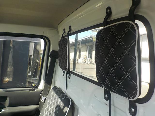 キャリイトラック KC 4WD エアコン パワステ オートマ 新品12インチベンプラホイールキャップ 新品革調シートカバー ミディアムグレーオールペイント済み(15枚目)