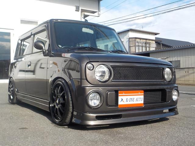 アルトラパン ＳＳ　２ＷＤ　５ＭＴ　フル装備　インタークーラーターボ　新品車高調・調整式ラテラルロッド・社外マフラー・エアロキット　１６インチアルミホイール　チタニウムフラッシュマイカオールペイント済み（2枚目）