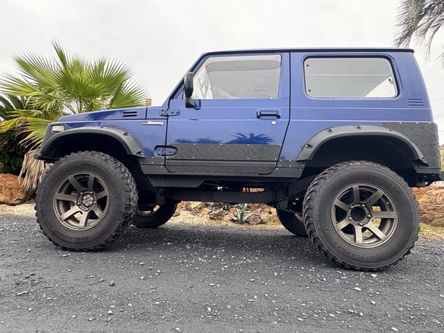 ジムニー HC AC PS 5MT 小型貨物登録車 初度登録R6年車 NOX・PM適合 全塗装 社外リーフリフトアップ 改造公認車 社外マフラー 社外前後バンパー 1型グリル 社外AW MTタイヤ 社外ミラー2名乗車(10枚目)