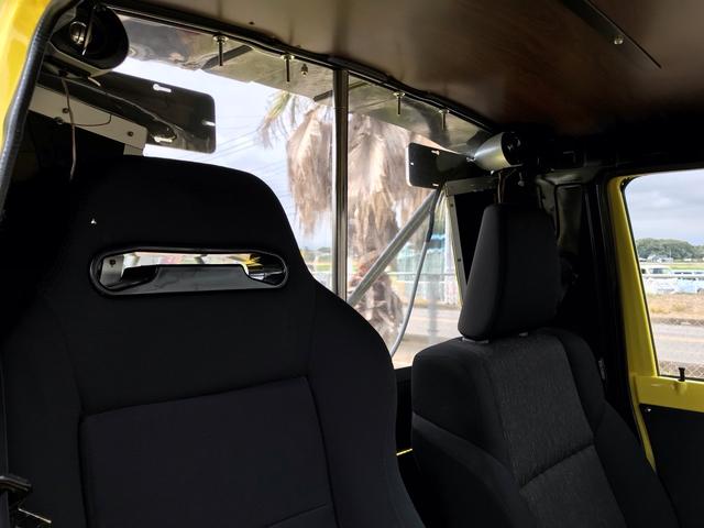 ジムニー サマーウインド　リミテッド　ＡＣ　ＰＳ　５ＭＴ　社外リーフリフトアップ　改造公認車　バンカット車　前後エアロッカー　ダウンギア　油圧電動Ｗパワステ　強化シャフト　ワンオフロールバー　２５５ＭＴタイヤ　ウィンチ　社外前後バンパー（40枚目）