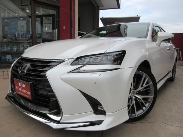 ＧＳ ＧＳ３００ｈ　バージョンＬ　後期型／禁煙車／モデリスタフルエアロ・４本出しマフラー／サンルーフ／３眼ＬＥＤヘッドライト／スマートキー２個／カードキー／純ＥＧスターター／純ＯＰ１９ｉｎＡＷ／黒革シート／シートヒーター・クーラー（2枚目）