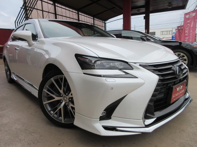 ＧＳ ＧＳ３００ｈ　バージョンＬ　後期型／禁煙車／モデリスタフルエアロ・４本出しマフラー／サンルーフ／３眼ＬＥＤヘッドライト／スマートキー２個／カードキー／純ＥＧスターター／純ＯＰ１９ｉｎＡＷ／黒革シート／シートヒーター・クーラー（4枚目）