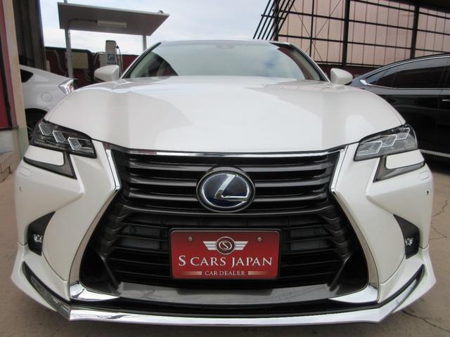 ＧＳ ＧＳ３００ｈ　バージョンＬ　後期型／禁煙車／モデリスタフルエアロ・４本出しマフラー／サンルーフ／３眼ＬＥＤヘッドライト／スマートキー２個／カードキー／純ＥＧスターター／純ＯＰ１９ｉｎＡＷ／黒革シート／シートヒーター・クーラー（6枚目）