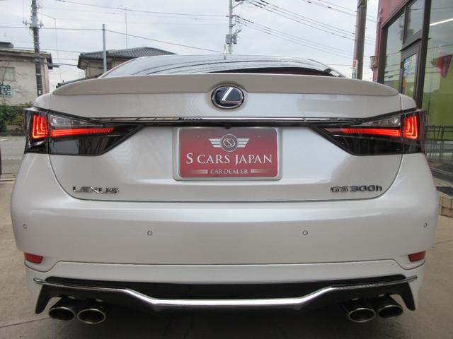 ＧＳ ＧＳ３００ｈ　バージョンＬ　後期型／禁煙車／モデリスタフルエアロ・４本出しマフラー／サンルーフ／３眼ＬＥＤヘッドライト／スマートキー２個／カードキー／純ＥＧスターター／純ＯＰ１９ｉｎＡＷ／黒革シート／シートヒーター・クーラー（7枚目）