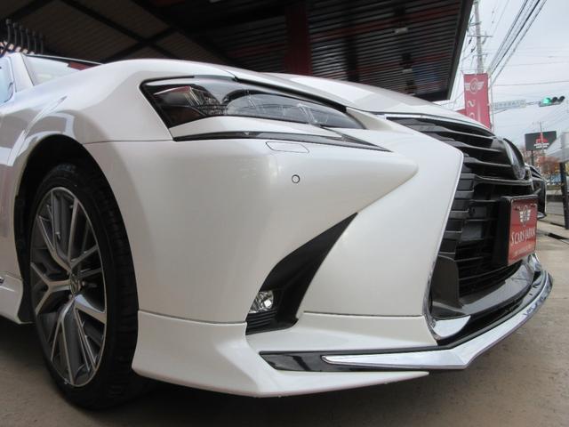 ＧＳ ＧＳ３００ｈ　バージョンＬ　後期型／禁煙車／モデリスタフルエアロ・４本出しマフラー／サンルーフ／３眼ＬＥＤヘッドライト／スマートキー２個／カードキー／純ＥＧスターター／純ＯＰ１９ｉｎＡＷ／黒革シート／シートヒーター・クーラー（12枚目）