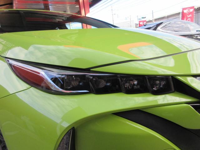 プリウスＰＨＶ Ａレザーパッケージ　禁煙車／モデリスタフルエアロ／黒レザーシート／社外１８ｉｎＡＷ／スマートキー一体型ＥＧスターター／サーモテクトライムグリーン／ＬＥＤヘッドライト／前後ドラレコ／充電ケーブル／急速充電口／記録簿５枚有（30枚目）