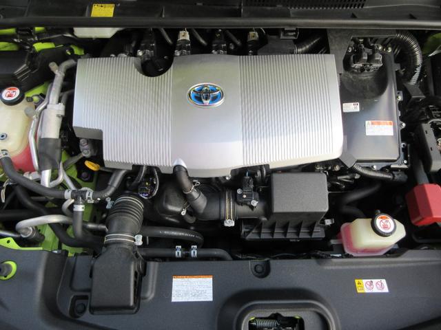 プリウスＰＨＶ Ａレザーパッケージ　禁煙車／モデリスタフルエアロ／黒レザーシート／社外１８ｉｎＡＷ／スマートキー一体型ＥＧスターター／サーモテクトライムグリーン／ＬＥＤヘッドライト／前後ドラレコ／充電ケーブル／急速充電口／記録簿５枚有（47枚目）