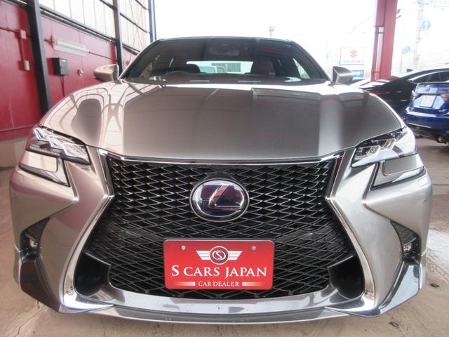 ＧＳ ＧＳ３００ｈ　Ｆスポーツ　禁煙／後期／ＴＲＤフルエアロ・パフォーマンスダンパー・Ｆスパッツ／マークレビンソン／サンルーフ／３眼ＬＥＤヘッドライト／スマートキー×２／カードキー／赤革シート／ドラレコ／ディーラー記録簿１１枚（6枚目）