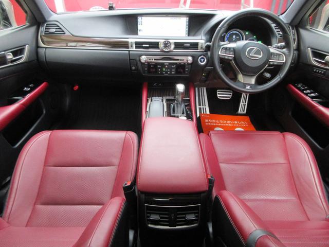 ＧＳ ＧＳ３００ｈ　Ｆスポーツ　禁煙／後期／ＴＲＤフルエアロ・パフォーマンスダンパー・Ｆスパッツ／マークレビンソン／サンルーフ／３眼ＬＥＤヘッドライト／スマートキー×２／カードキー／赤革シート／ドラレコ／ディーラー記録簿１１枚（47枚目）