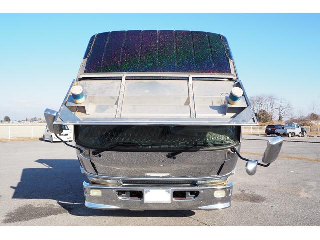 キャンター 三菱ふそう フジタボディ製 型式ｄｌ ハイジャッキ セルフローダー 重機回送車 ３軸 リアエアサス ウインチ付 積載３ ８ｔ 内フック付 荷台内寸４３０幅２０７ｃｍ 総輪アルミホイール 栃木県 フジタボディ製 型式ｄｌ ハイジャッキ セルフローダー 重機
