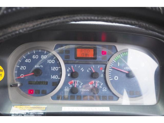 ヒノレンジャー 　増トン　セミワイド　古河ユニック製　ＵＲＵ３７４ＲＫＫ　４段クレーン　フックイン　角足　差し違いアウトリガー　２．９３ｔ吊　ラジコン付　平ボディ　内フック　軽々ゲート　積載４．９ｔ　ターボ２２４馬力（64枚目）