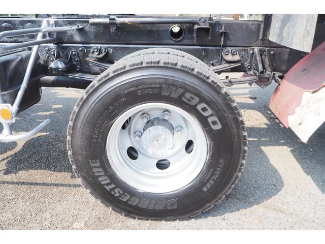 フォワード 　フルタイム４ＷＤ　四駆　ロングボディ　新明和製　ＤＲ４－０１Ｓ　ファームダンプ　深ダンプ　土砂禁　１０立米　２段式アルミブロックアオリ　三方開　リア観音開き仕様　デフロック　積載２．７５ｔ　１９０馬力（45枚目）