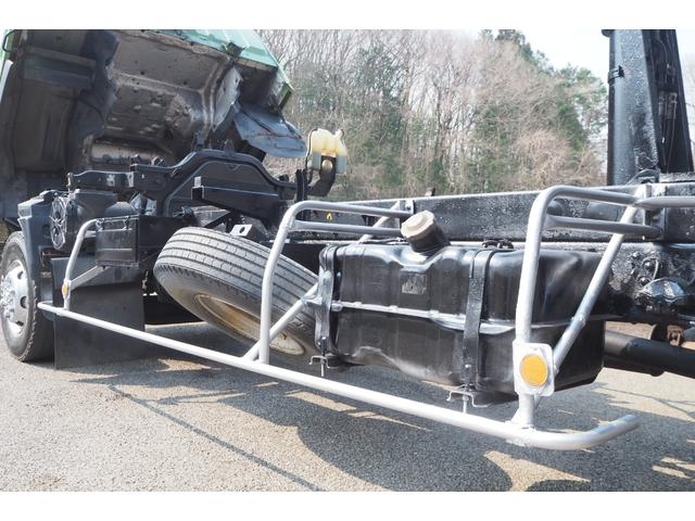 フォワード 　フルタイム４ＷＤ　四駆　ロングボディ　新明和製　ＤＲ４－０１Ｓ　ファームダンプ　深ダンプ　土砂禁　１０立米　２段式アルミブロックアオリ　三方開　リア観音開き仕様　デフロック　積載２．７５ｔ　１９０馬力（48枚目）