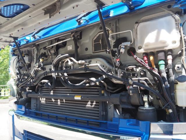 プロフィア 　ハイルーフ　２デフ　電磁式リターダ　小平産業製　ＤＭ１９－１０Ｌ　２２ｔロングダンプ　２２立米　自重計　ＨＩＩ型　積載９．５ｔ　ターボ４１０馬力　デフロック　ベッド付き　ＥＴＣ　坂道発進補助装置（26枚目）