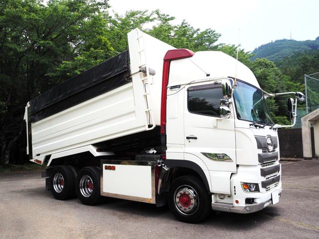 プロフィア 　ハイルーフ　２デフ　電磁式リターダ　Ｅ１３Ｃエンジン　造りボディ　デカ箱　ＤＲ１１－０３ＳＢ　深ダンプ　土砂禁　２３立米　電動コボレーン　ステンレス張り　自重計　Ｎ型Ｓ　積載６．９ｔ　ターボ４１０馬力（7枚目）