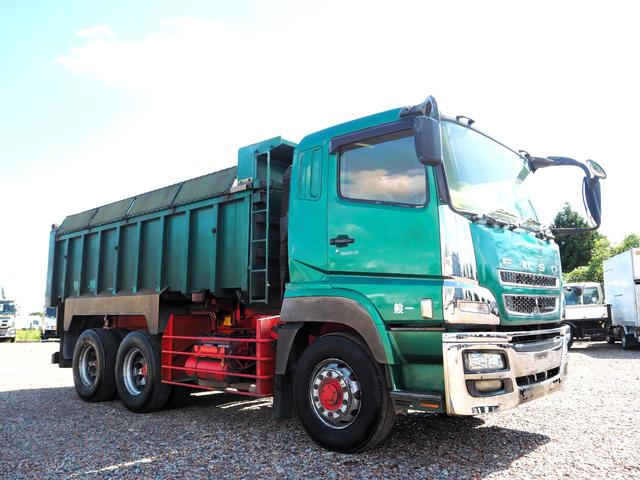 スーパーグレート 　２デフ　末広自動車工業製（極東製）　ＤＤ１０－７６１　深ダンプ　１１立米　電動コボレーン　ベッド付き　リーフサス　７速ＭＴ　ターボ３８０馬力　デフロック　坂道発進補助装置　ＨＩＤ　ＥＴＣ　積載８．７ｔ（8枚目）