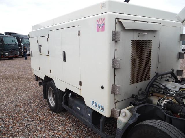 キャンター 高圧洗浄車 シンショー製 パワージェッター 車載型式PJB-2D45ZS 性能型式SJD-2560 圧力25MPa 水量60L 490L 油圧駆動大型ホースリール付(ホース・ガン欠品) 動作確認済み(11枚目)