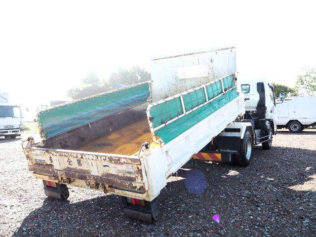 キャンター 　ワイド幅　新明和製　ＳＤ４－３０　ローダーダンプ／ダンプローダー　手動コボレーン　三方開　ターボ　積載３．５５ｔ　５速ＭＴ　坂道発進補助装置（5枚目）