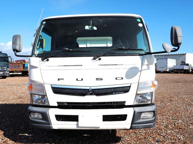 キャンター 　ワイド幅　新明和製　ＳＤ４－３０　ローダーダンプ／ダンプローダー　手動コボレーン　三方開　ターボ　積載３．５５ｔ　５速ＭＴ　坂道発進補助装置（8枚目）