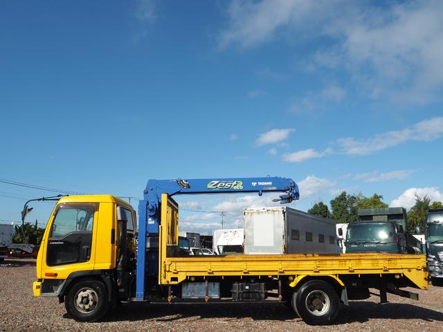 フォワード 重機回送車 セルフクレーン/クレーン付セルフローダー スロープハンガー タダノ TM-ZE364SLH 4段クレーン フックイン ハイジャッキ 角足 油圧張出 ラジコン ターボ 積載2.25t ETC(35枚目)