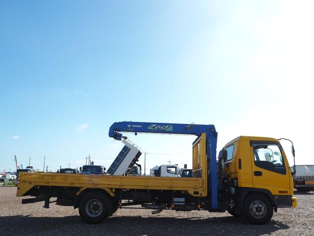 フォワード 重機回送車 セルフクレーン/クレーン付セルフローダー スロープハンガー タダノ TM-ZE364SLH 4段クレーン フックイン ハイジャッキ 角足 油圧張出 ラジコン ターボ 積載2.25t ETC(39枚目)