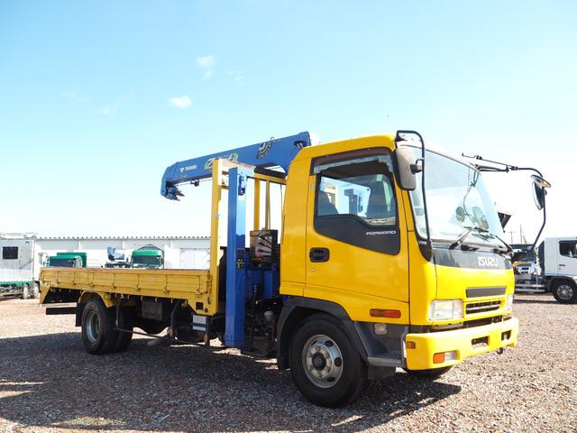 フォワード 重機回送車 セルフクレーン/クレーン付セルフローダー スロープハンガー タダノ TM-ZE364SLH 4段クレーン フックイン ハイジャッキ 角足 油圧張出 ラジコン ターボ 積載2.25t ETC(40枚目)