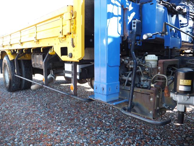 フォワード 重機回送車 セルフクレーン/クレーン付セルフローダー スロープハンガー タダノ TM-ZE364SLH 4段クレーン フックイン ハイジャッキ 角足 油圧張出 ラジコン ターボ 積載2.25t ETC(46枚目)