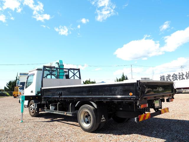 キャンター 　カスタムグレード　ワイド超ロング　タダノ製　ＴＭ－ＺＥ２９４ＨＲ　４段クレーン　フックイン　差し違いアウトリガー　２．９３ｔ吊　ラジコン　平ボディ　床鉄板張り　軽々ゲート　ターボ　積載３．４ｔ　ＨＩＤ（3枚目）