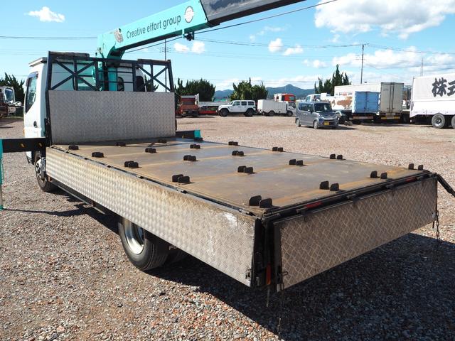 キャンター 　カスタムグレード　ワイド超ロング　タダノ製　ＴＭ－ＺＥ２９４ＨＲ　４段クレーン　フックイン　差し違いアウトリガー　２．９３ｔ吊　ラジコン　平ボディ　床鉄板張り　軽々ゲート　ターボ　積載３．４ｔ　ＨＩＤ（22枚目）