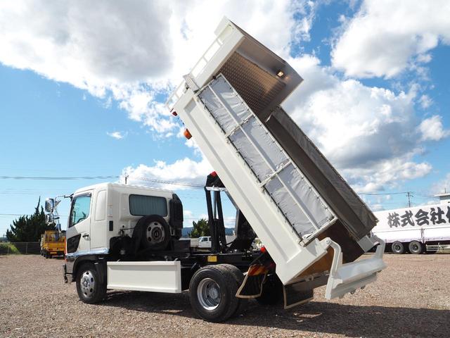 ヒノレンジャー 外装仕上げ済み 増トン 中型6t GVW11t未満 中型免許対応(8t限定を除く) 新明和 DR4-01S ダンプ 電動コボレーン ターボ225馬力 積載4.65t 6速MT ベッド付 ブレーキロック(12枚目)