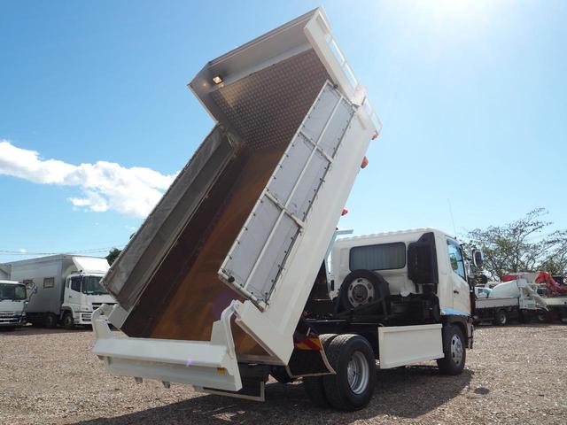 ヒノレンジャー 外装仕上げ済み 増トン 中型6t GVW11t未満 中型免許対応(8t限定を除く) 新明和 DR4-01S ダンプ 電動コボレーン ターボ225馬力 積載4.65t 6速MT ベッド付 ブレーキロック(14枚目)