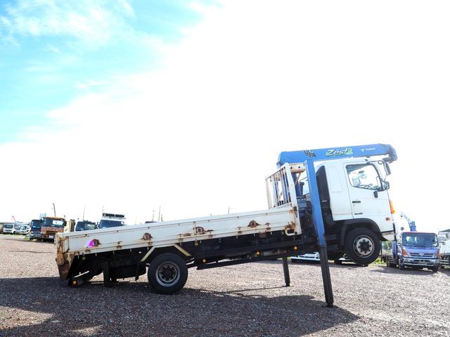 ヒノレンジャー 増トン リターダ 重機回送車 セルフクレーン/クレーン付セルフローダー タダノ TM-ZE364SLHRU 4段クレーン ハイジャッキ 油圧張出 ラジコン スロープハンガー ブル掛け ターボ260馬力(6枚目)