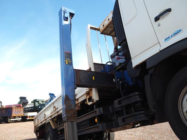 ヒノレンジャー 増トン リターダ 重機回送車 セルフクレーン/クレーン付セルフローダー タダノ TM-ZE364SLHRU 4段クレーン ハイジャッキ 油圧張出 ラジコン スロープハンガー ブル掛け ターボ260馬力(9枚目)