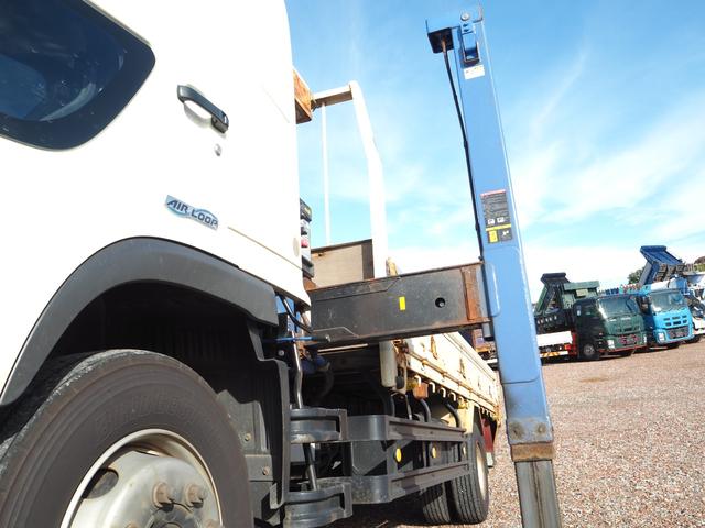 ヒノレンジャー 増トン リターダ 重機回送車 セルフクレーン/クレーン付セルフローダー タダノ TM-ZE364SLHRU 4段クレーン ハイジャッキ 油圧張出 ラジコン スロープハンガー ブル掛け ターボ260馬力(11枚目)