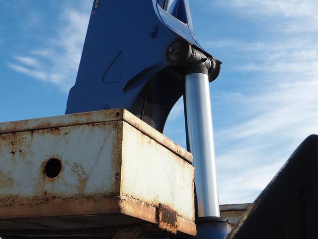 ヒノレンジャー 増トン リターダ 重機回送車 セルフクレーン/クレーン付セルフローダー タダノ TM-ZE364SLHRU 4段クレーン ハイジャッキ 油圧張出 ラジコン スロープハンガー ブル掛け ターボ260馬力(15枚目)