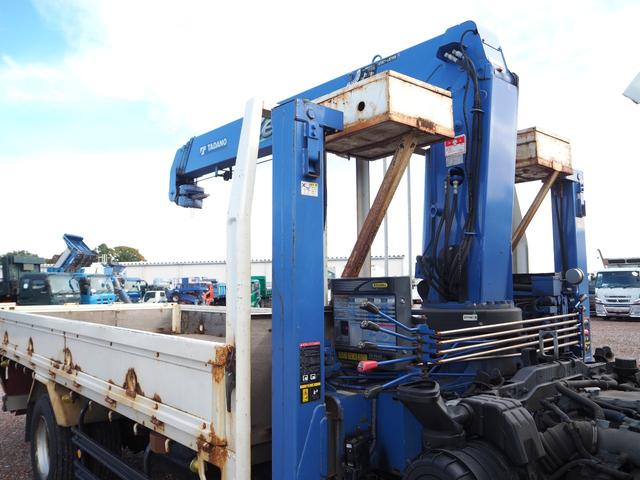 ヒノレンジャー 増トン リターダ 重機回送車 セルフクレーン/クレーン付セルフローダー タダノ TM-ZE364SLHRU 4段クレーン ハイジャッキ 油圧張出 ラジコン スロープハンガー ブル掛け ターボ260馬力(29枚目)