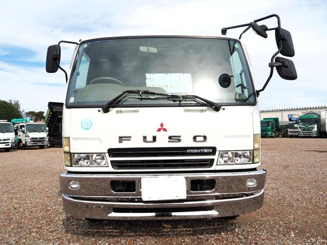 ファイター 増々トン 2デフ 20tベース ショートボディ ワイド幅 重機回送車 セーフティーローダー 花見台製 SF200MA スライドボディ ウインチ ラジコン付 ターボ270馬力 積載11.5t デフロック(8枚目)