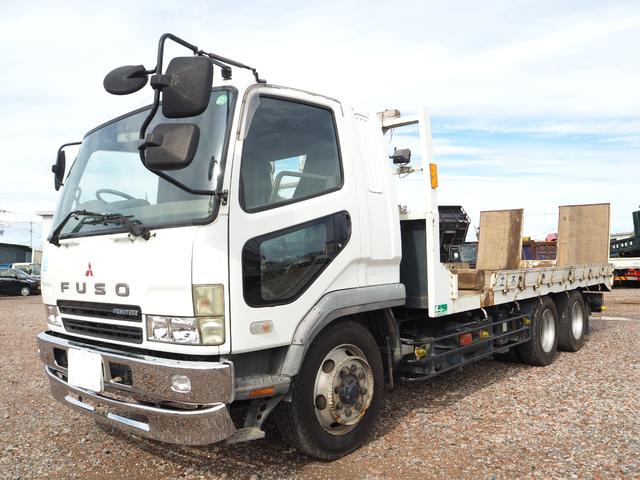 ファイター 増々トン 2デフ 20tベース ショートボディ ワイド幅 重機回送車 セーフティーローダー 花見台製 SF200MA スライドボディ ウインチ ラジコン付 ターボ270馬力 積載11.5t デフロック(56枚目)