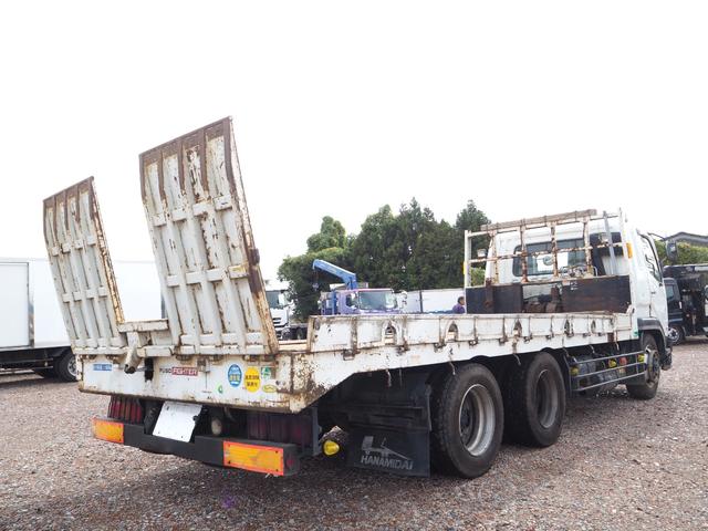 ファイター 増々トン 2デフ 20tベース ショートボディ ワイド幅 重機回送車 セーフティーローダー 花見台製 SF200MA スライドボディ ウインチ ラジコン付 ターボ270馬力 積載11.5t デフロック(61枚目)