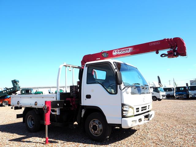 タイタントラック ワイド幅 セミロングボディ 古河ユニック URU294RKK 4段クレーン フックイン 差し違いアウトリガー 2.93t吊 ラジコン 上物同年 平ボディ 床鉄板張り ターボ160馬力 積載3.5t(8枚目)