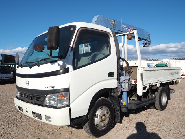 デュトロ 　ワイド幅　ショートボディ／セミロングボディ　タダノ　ＴＭ－ＺＲ２９５　５段クレーン　フックイン　差し違いアウトリガー　リアアウトリガー　２．９３ｔ吊　ラジコン　上物同年　平ボディ　生エンジン　積載３ｔ（28枚目）