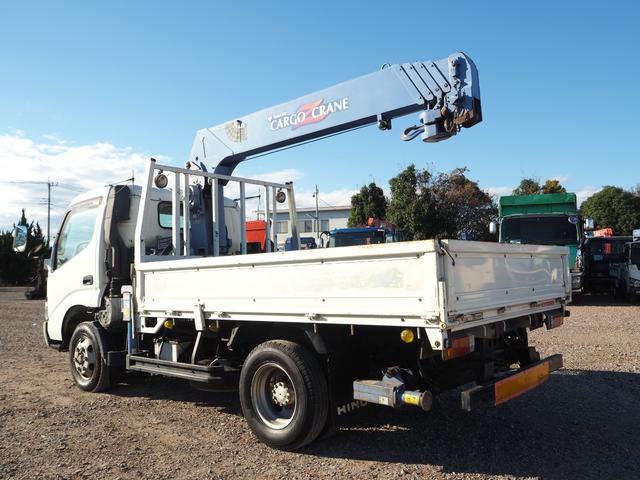 デュトロ 　ワイド幅　ショートボディ／セミロングボディ　タダノ　ＴＭ－ＺＲ２９５　５段クレーン　フックイン　差し違いアウトリガー　リアアウトリガー　２．９３ｔ吊　ラジコン　上物同年　平ボディ　生エンジン　積載３ｔ（30枚目）