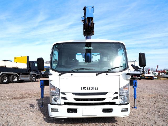 エルフトラック 　ワイド超々ロング　車載車　クレーン付セーフティーローダー　タダノ　３段クレーン　２．９３ｔ吊　ラジコン　車載専用車　スライドボディ　油圧リアゲート　ウインチ　ラジコン　ターボ１５０馬力　積載２．６５ｔ（8枚目）