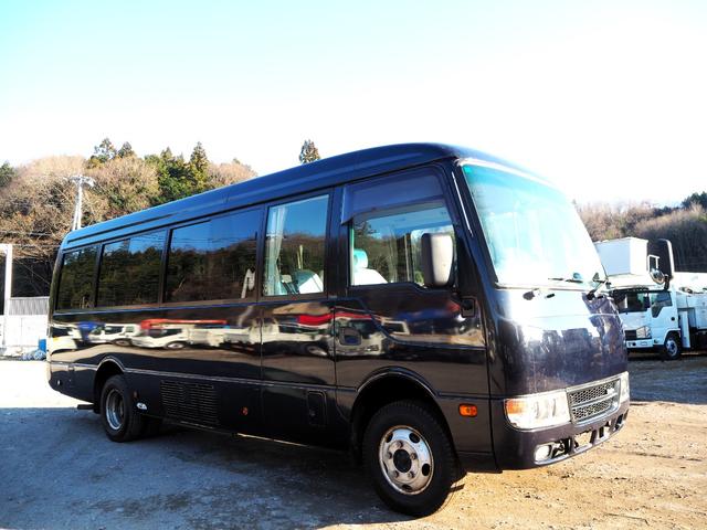 ローザ 　４ＷＤ　フルタイム式四駆　マイクロバス　２９人乗り　自動スイング扉　電動補助ステップ／オートステップ　リアトランク　プレヒーター　リアヒーター　運転席パワーウィンドウ　ターボ１５０馬力　ＤＵＯＮＩＣ（7枚目）