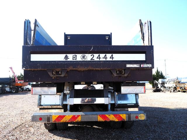 ギガ ワンオーナー ディーラーにてエンジン・クラッチ交換 カスタムグレード ハイルーフ 2デフ 造りボディ 極東 大型ダンプ DD10-761 電動コボレーン リーフサス ターボ380馬力 積載8.6t(4枚目)