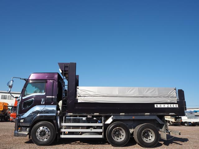 ギガ ワンオーナー ディーラーにてエンジン・クラッチ交換 カスタムグレード ハイルーフ 2デフ 造りボディ 極東 大型ダンプ DD10-761 電動コボレーン リーフサス ターボ380馬力 積載8.6t(10枚目)