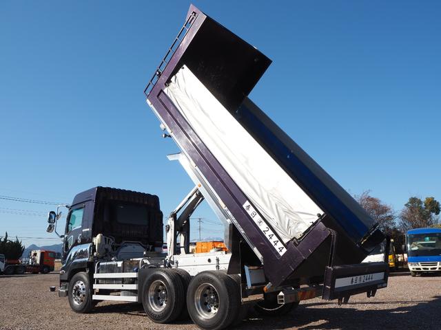 ギガ ワンオーナー ディーラーにてエンジン・クラッチ交換 カスタムグレード ハイルーフ 2デフ 造りボディ 極東 大型ダンプ DD10-761 電動コボレーン リーフサス ターボ380馬力 積載8.6t(18枚目)