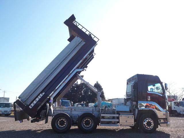 ギガ ワンオーナー ディーラーにてエンジン・クラッチ交換 カスタムグレード ハイルーフ 2デフ 造りボディ 極東 大型ダンプ DD10-761 電動コボレーン リーフサス ターボ380馬力 積載8.6t(21枚目)