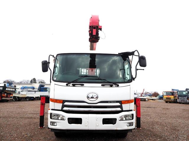 コンドル 　増々トン　２デフ　リターダ　ワイド　古河ユニック製　大型用５００シリーズ　ＵＲＵ５０３ＲＫＫ　３段クレーン　ラジコン付　上物同年　アルミブロック平ボディ　リーフサス　ターボ２８０馬力　積載１０．５ｔ（9枚目）